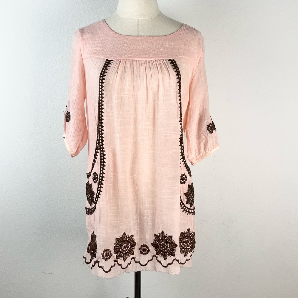 Gypsy Junkies cotton blend tunic top
